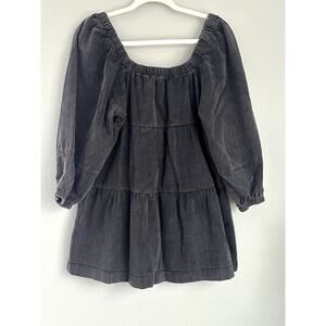 POL Acid wash tunic dress